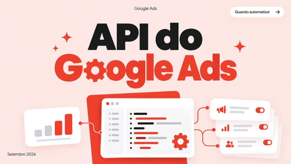 Capa do artigo sobre a API do Google Ads, quando vale a pena automatizar a conta de anúncios