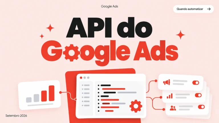 Capa do artigo sobre a API do Google Ads, quando vale a pena automatizar a conta de anúncios
