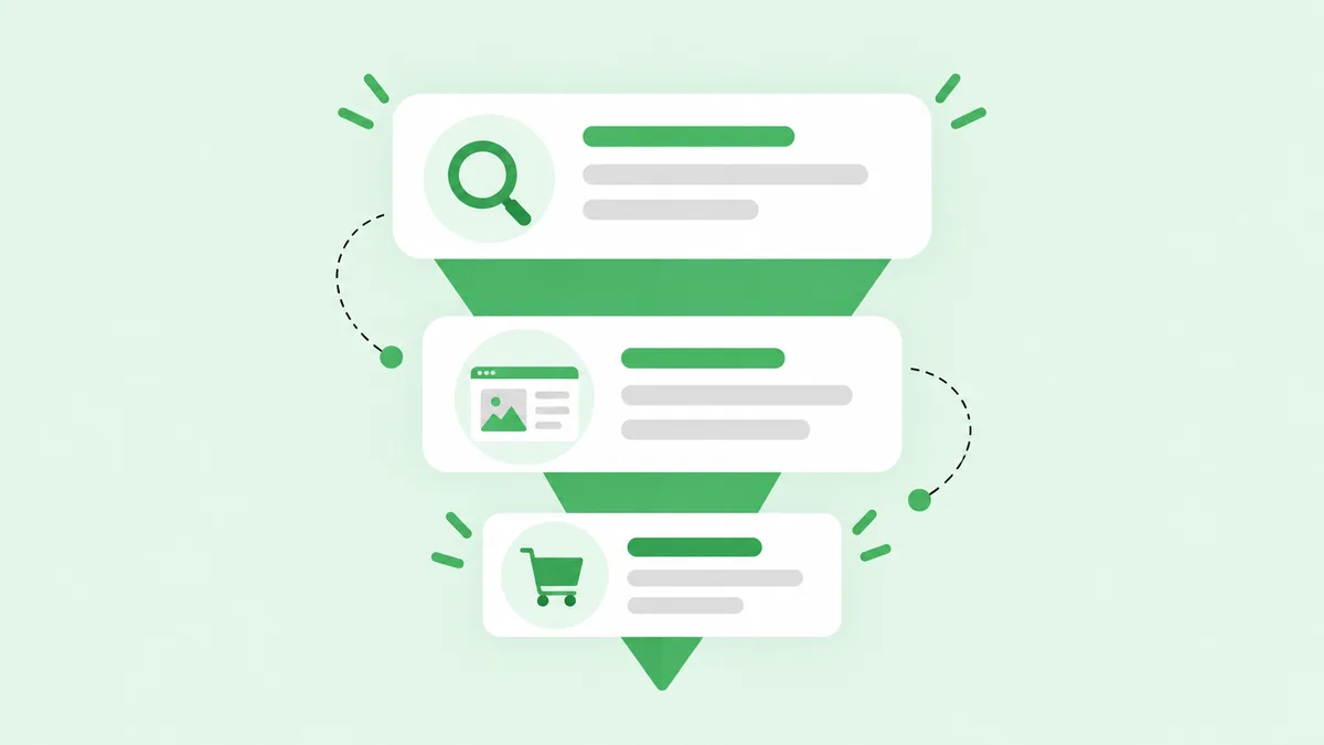 Funil de busca do Google Ads para e-commerce mostrando o momento em que o comprador já decidiu a compra