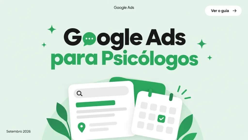 Capa do artigo sobre Google Ads para psicólogos, com dicas para atrair pacientes com anúncios