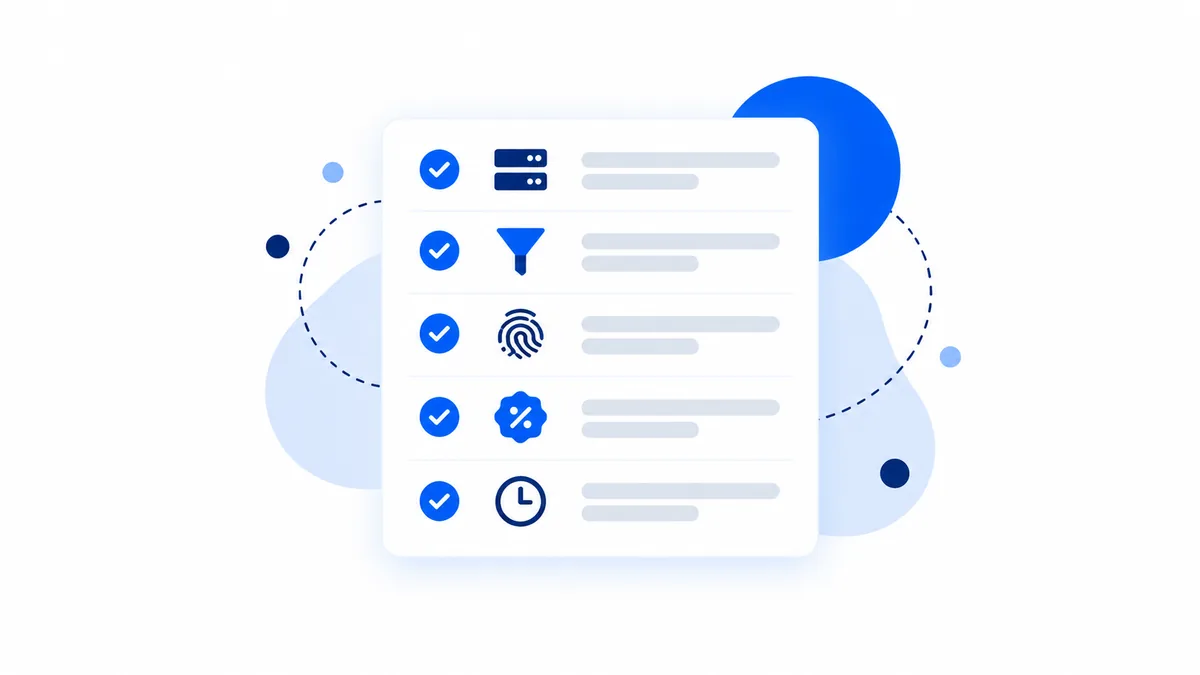 Checklist do pixel via Conversions API para segmentacao no Meta Ads de e-commerce, com eventos e taxa de correspondencia