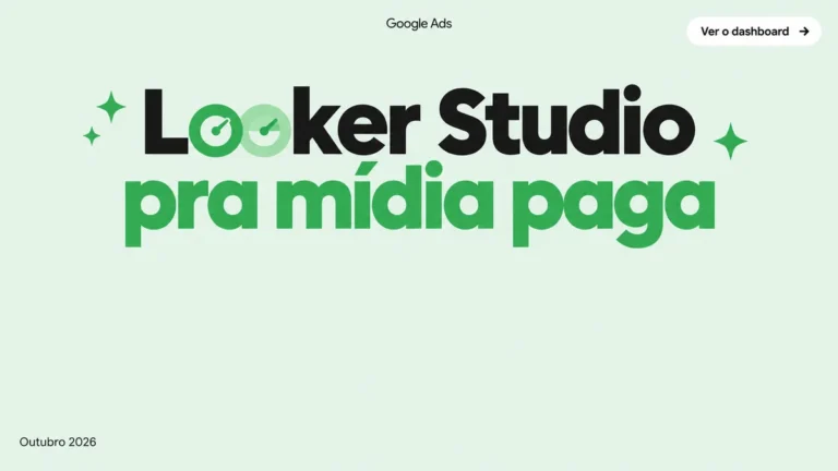 Capa do artigo sobre como montar um dashboard de mídia paga no Looker Studio com Google Ads e Meta Ads