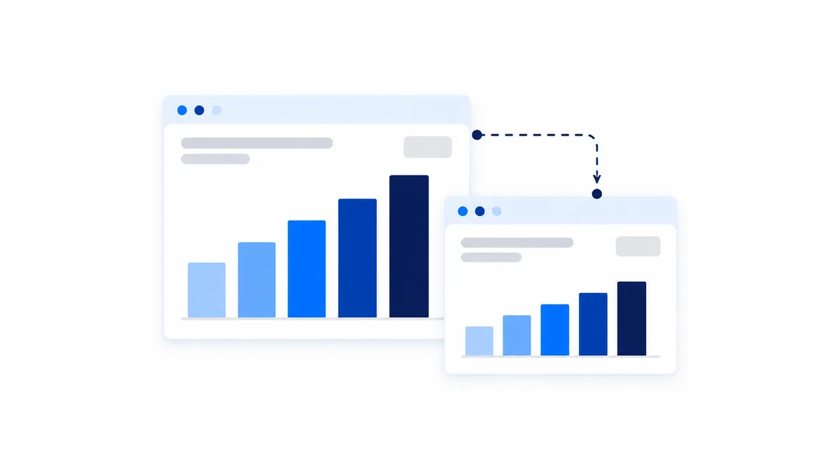 Ilustração comparando o ROAS reportado pelo Meta Ads com o ROAS real de vendas, ligados por uma janela de atribuição